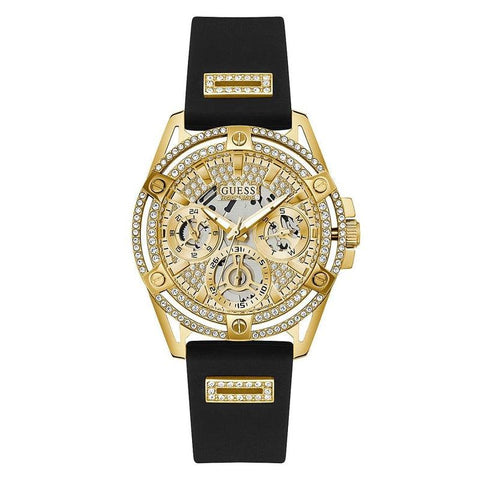 The Watch Boutique Guess Queen Gold Tone Multi-Function Ladies Watch GW0536L3
