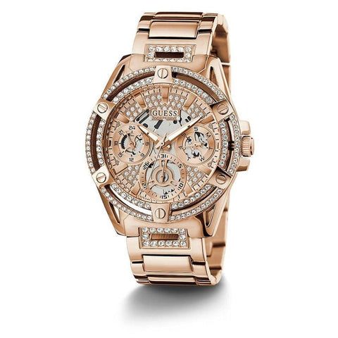 The Watch Boutique Guess Queen Rose Gold Tone Analog Ladies Watch GW0464L3