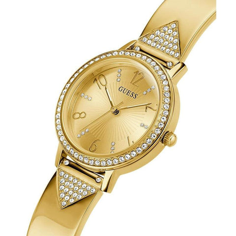 The Watch Boutique Guess Tri Luxe Gold Tone Analog Ladies Watch GW0474L2