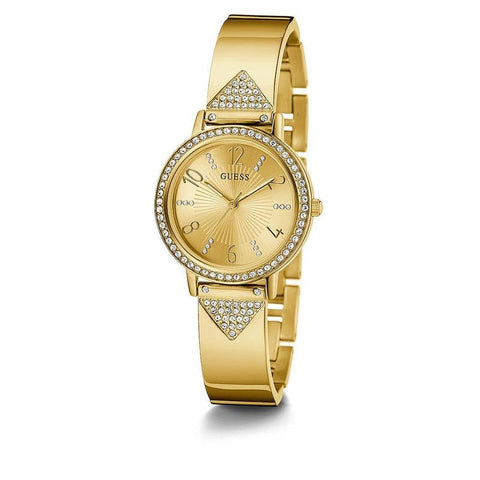 The Watch Boutique Guess Tri Luxe Gold Tone Analog Ladies Watch GW0474L2