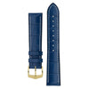 The Watch Boutique Hirsch GEORGE Alligator Embossed Performance Watch Strap in BLUE