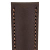 The Watch Boutique Hirsch KENT Textured Natural Leather Watch Strap in BROWN
