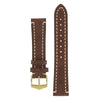 The Watch Boutique Hirsch LIBERTY Leather Watch Strap in BROWN