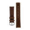 The Watch Boutique Hirsch MARINER Water-Resistant Leather Watch Strap in BROWN