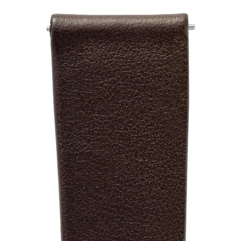 The Watch Boutique Hirsch TORONTO Fine-Grained Leather Watch Strap in BROWN