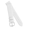 The Watch Boutique Hirsch TORONTO Fine-Grained Leather Watch Strap in WHITE