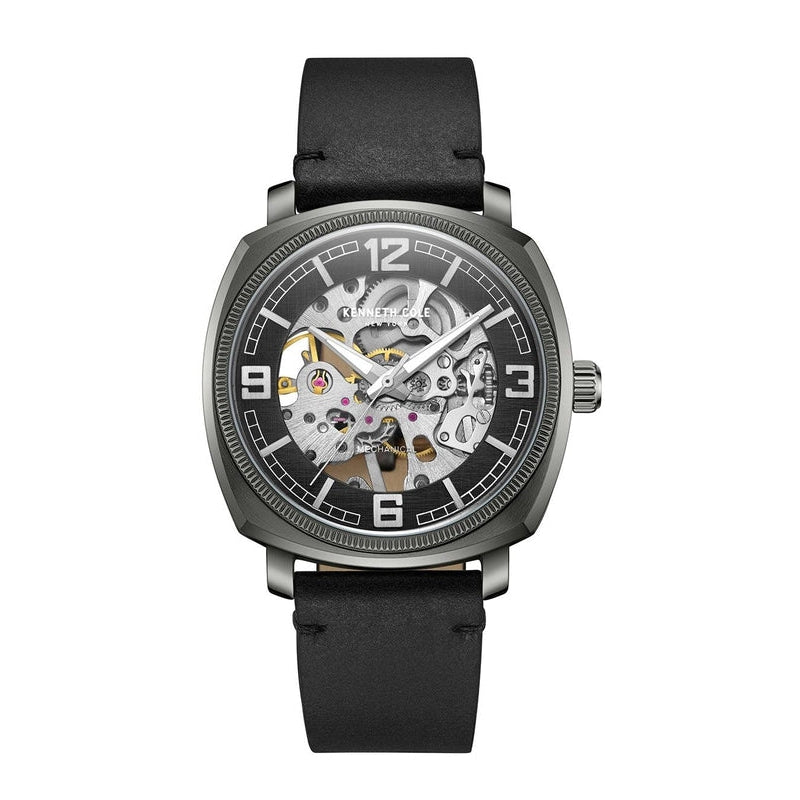 Kenneth Cole Gents Leather Mechanical Watch KCWGE0020703 – The Watch ...