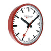 The Watch Boutique Mondaine Wall Clock Red