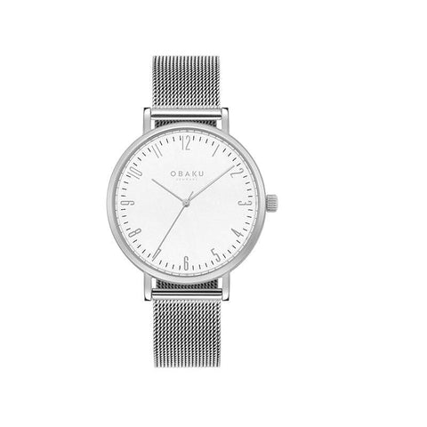The Watch Boutique Obaku Brink Lille Steel White 32mm Watch - V248LXCIMC