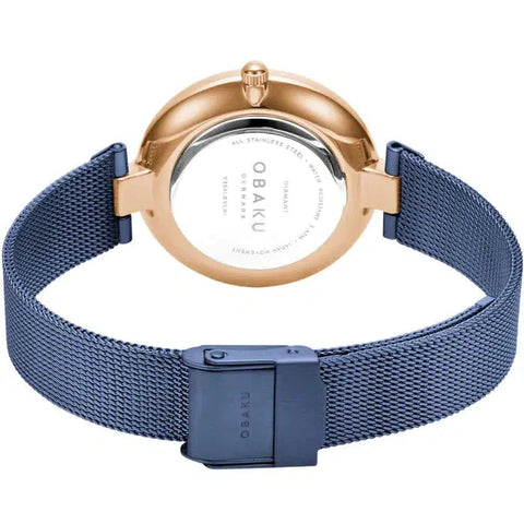 The Watch Boutique Obaku Diamant Ocean Blue 32mm Watch - V256LXVLML