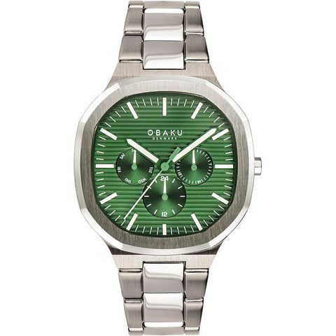 The Watch Boutique Obaku ILD Jude Green 42mm Watch - V275GMCESC