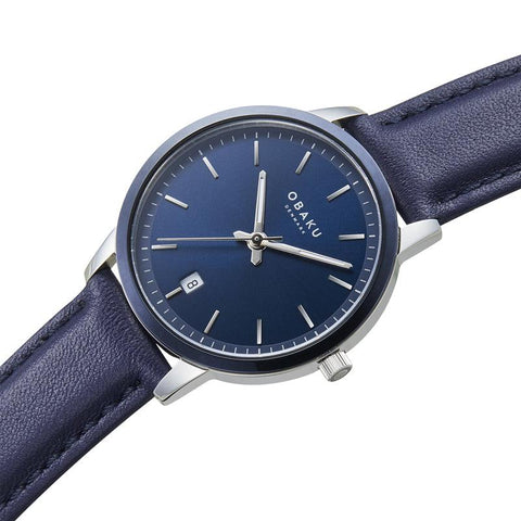 The Watch Boutique Obaku Salvie Saxe Blue 42mm Watch - V270GDHLRL