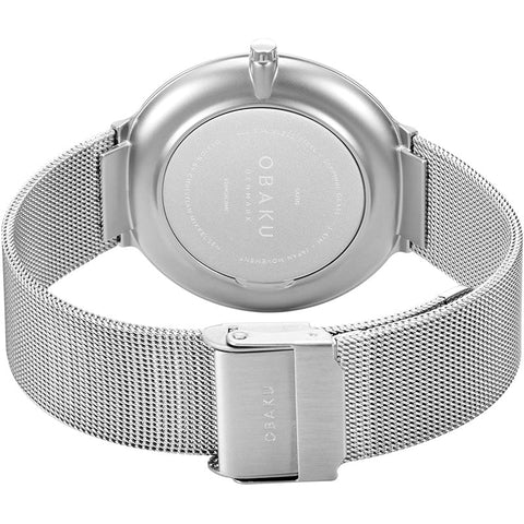 The Watch Boutique Obaku Satin Onyx Steel 40mm Watch - V269GXCBMC