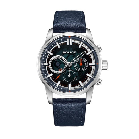 The Watch Boutique Police Gents Greenlane Blue Dial 3 Hands, Multifunction Watch