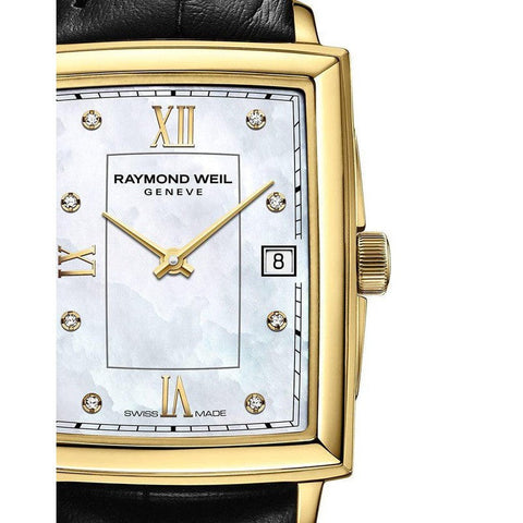 The Watch Boutique Raymond Weil Toccata Ladies Gold Diamond Quartz Leather Watch - R5925PC00995