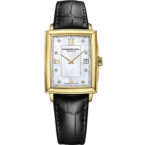 The Watch Boutique Raymond Weil Toccata Ladies Gold Diamond Quartz Leather Watch - R5925PC00995