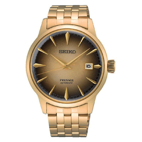 The Watch Boutique Seiko Gold Presage Automatic Watch - SRPK48J1