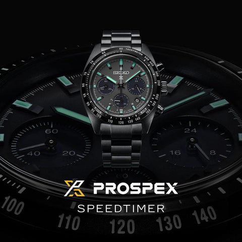 The Watch Boutique Seiko Prospex Black Series ‘Night Speedtimer’ Solar Chronograph