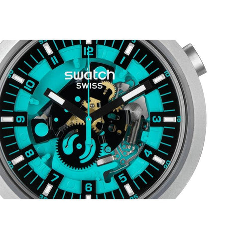 The Watch Boutique Swatch BIG BOLD IRONY MINT TRIM Watch SB07S111