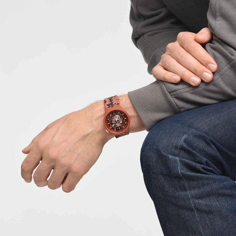 The Watch Boutique Swatch CAMOFLOWER COTTON Watch SB05C100