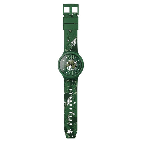 The Watch Boutique Swatch CAMOFLOWER GREEN Watch SB05G104