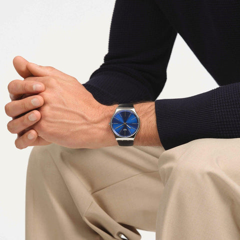 The Watch Boutique Swatch FORMAL BLUE 42 Watch SS07S125