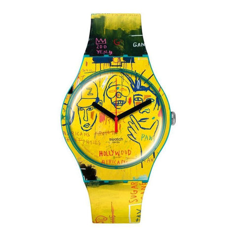 The Watch Boutique Swatch HOLLYWOOD AFRICANS BY JM BASQUIAT Watch SUOZ354