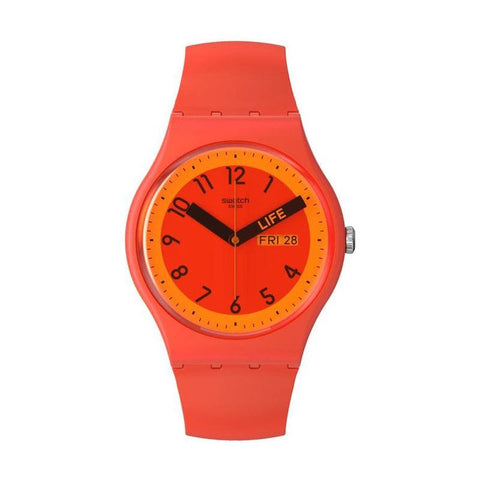 The Watch Boutique Swatch PROUDLY RED Watch SO29R705