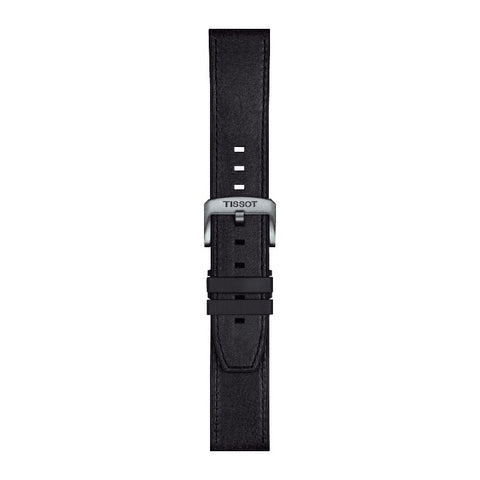 The Watch Boutique Tissot Official Black Leather Strap Lugs 23mm