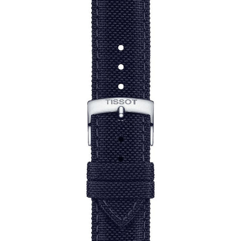 The Watch Boutique Tissot Official Blue Fabric Strap Lugs 21mm