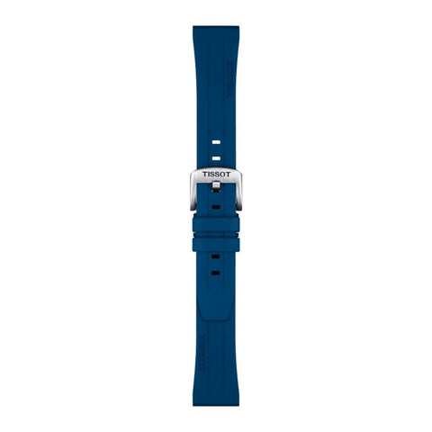 The Watch Boutique Tissot Official Blue Rubber Strap 20mm