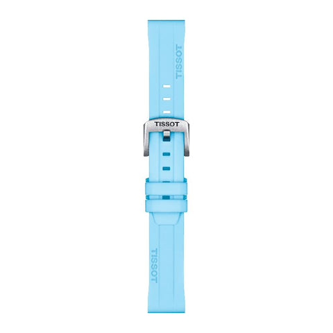 The Watch Boutique Tissot Official Blue Silicone Strap Lugs 18mm