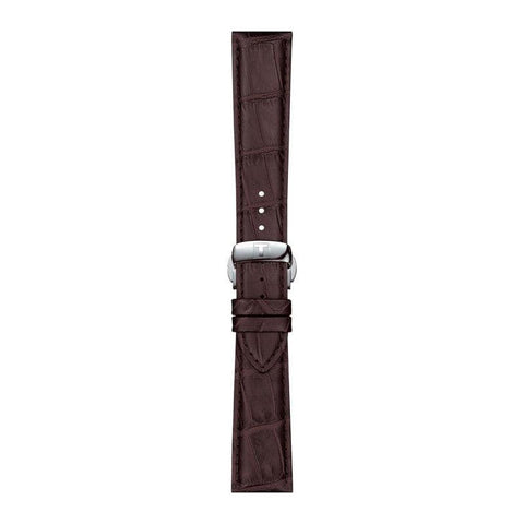 The Watch Boutique Tissot Official Brown Leather Strap Lugs 21mm