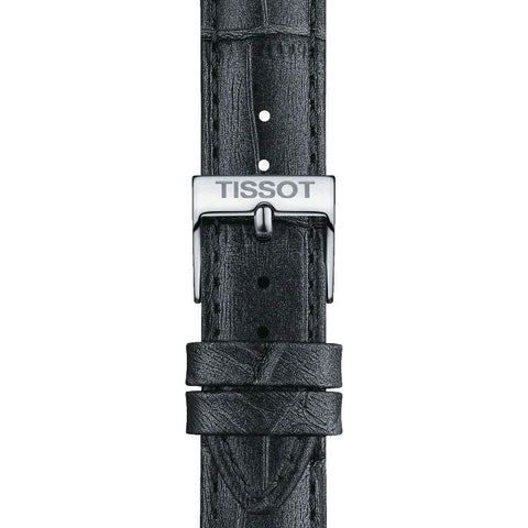 The Watch Boutique Tissot Official Grey Leather Strap Lugs 16mm
