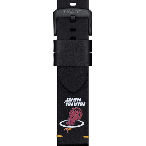 The Watch Boutique Tissot Official NBA Leather Strap Miami Heat 22mm